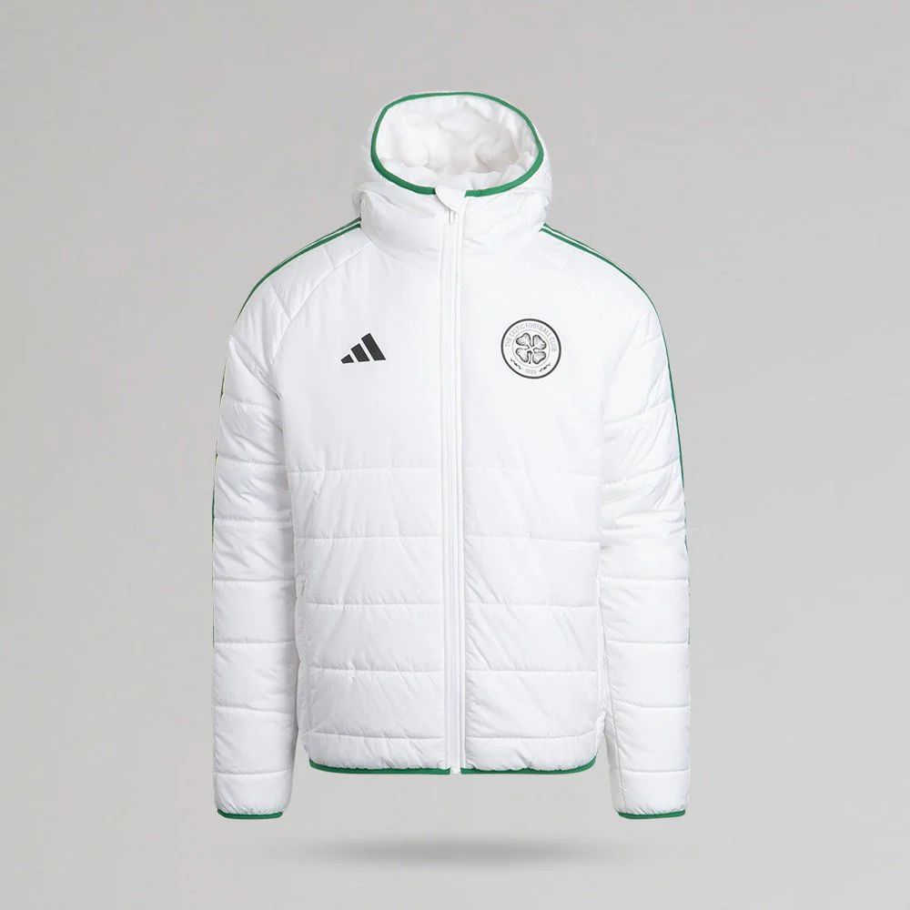 adidas Celtic 2024/25 White Winter Jacket